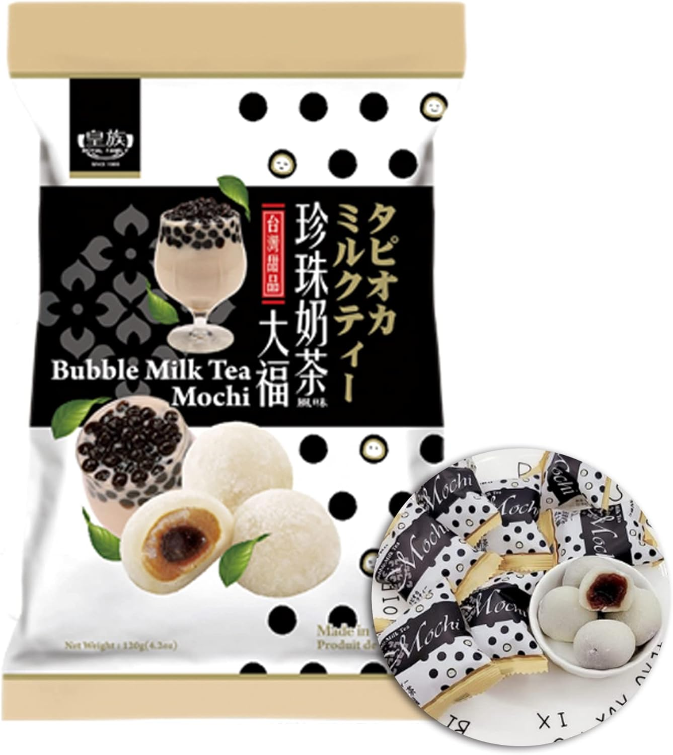 Royal Family Bubble Milk Tea Mochi 120 G