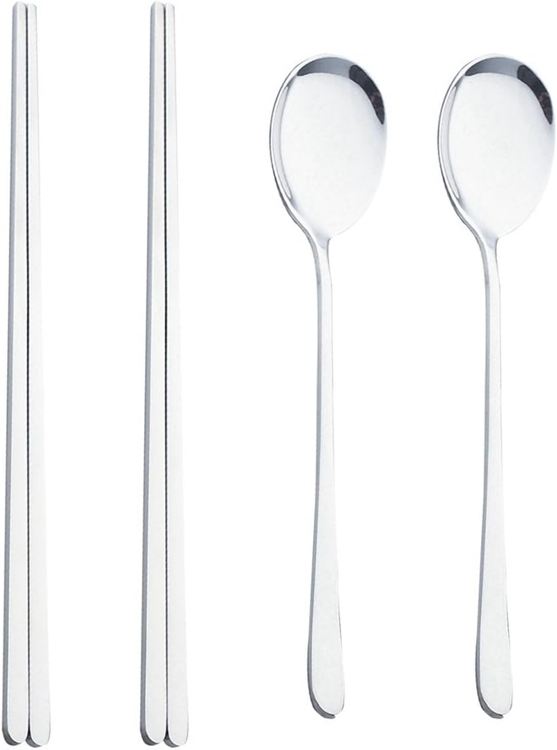 Onlycooker 5 Piece Forks Set, 18/10 Stainless Steel Korean Silverware Set Service for 5 Tableware Dinnerware Dishwasher Safe image number 4