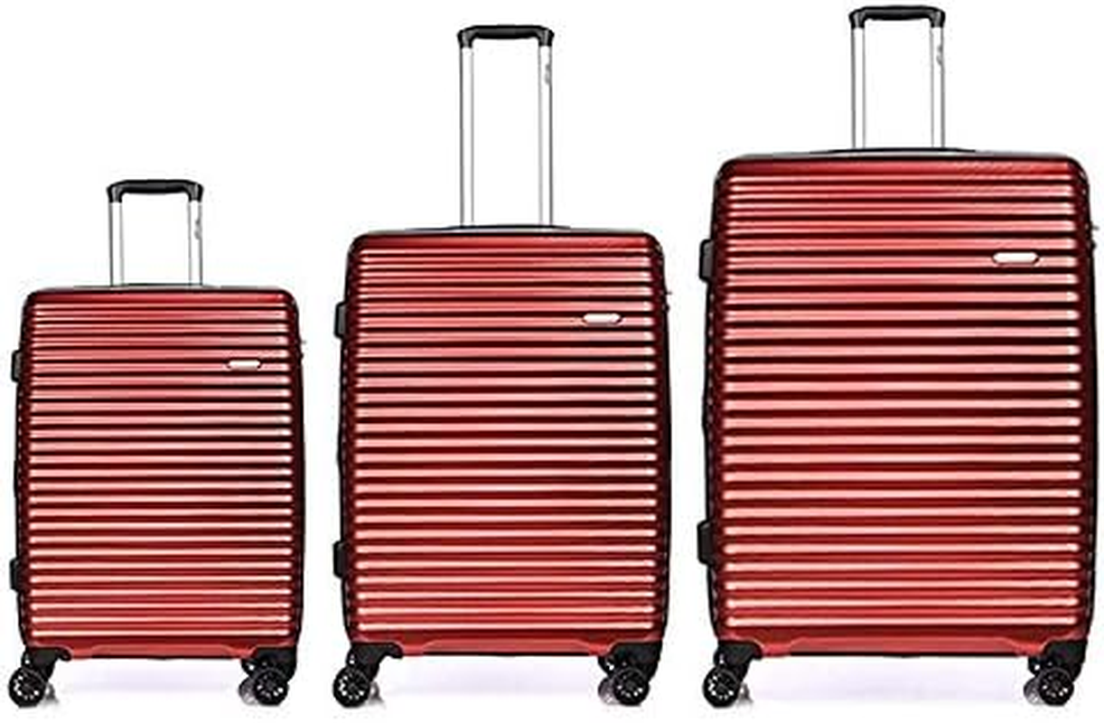 Verage Vortex Set of 3 Expandable Spinner Suitcases Red image number 1