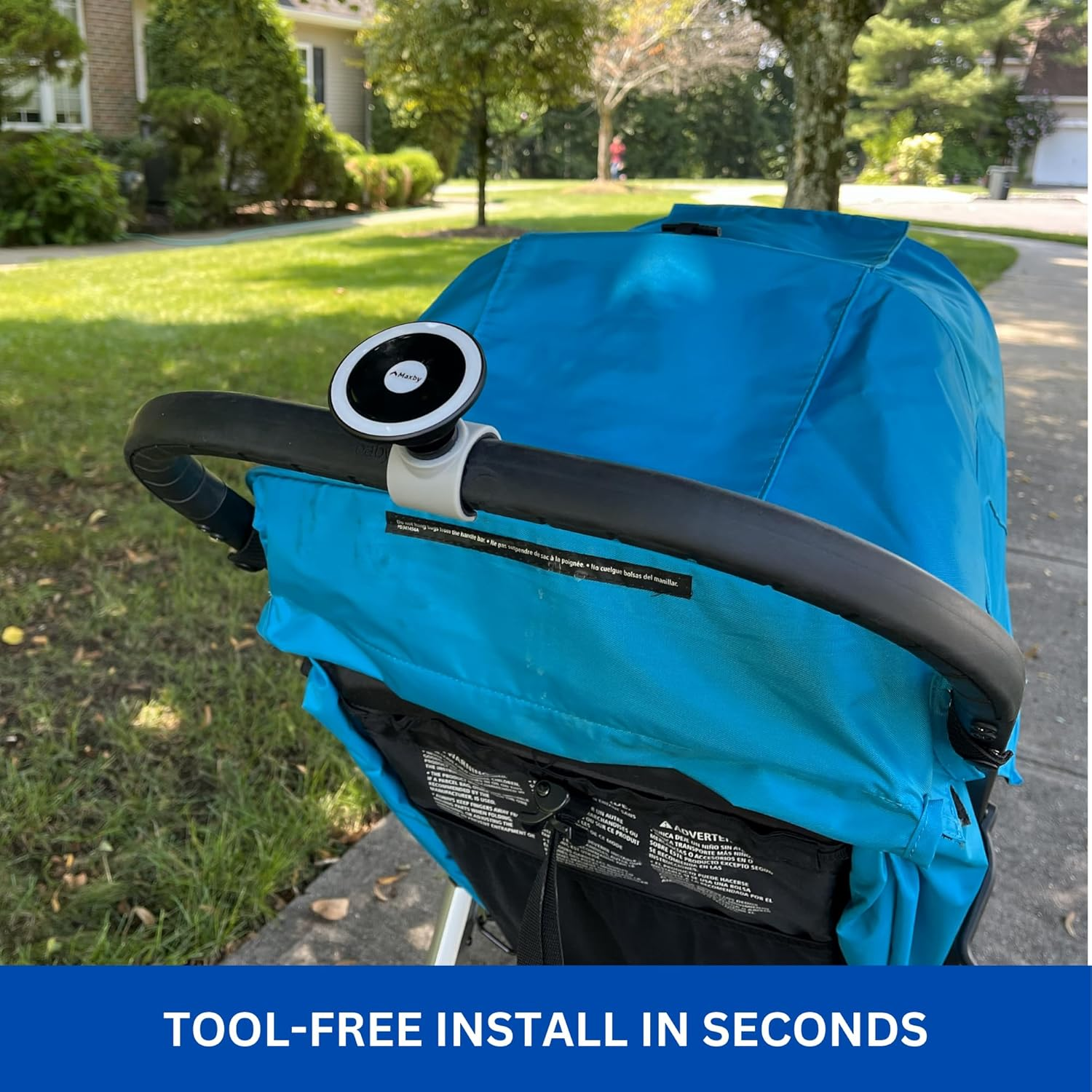 Magnetic Phone Holder for Stroller, Stationary Bike (Compatible with Peloton), Shopping Cart. Compatible with Magsafe. Stable & Secure. image number 2