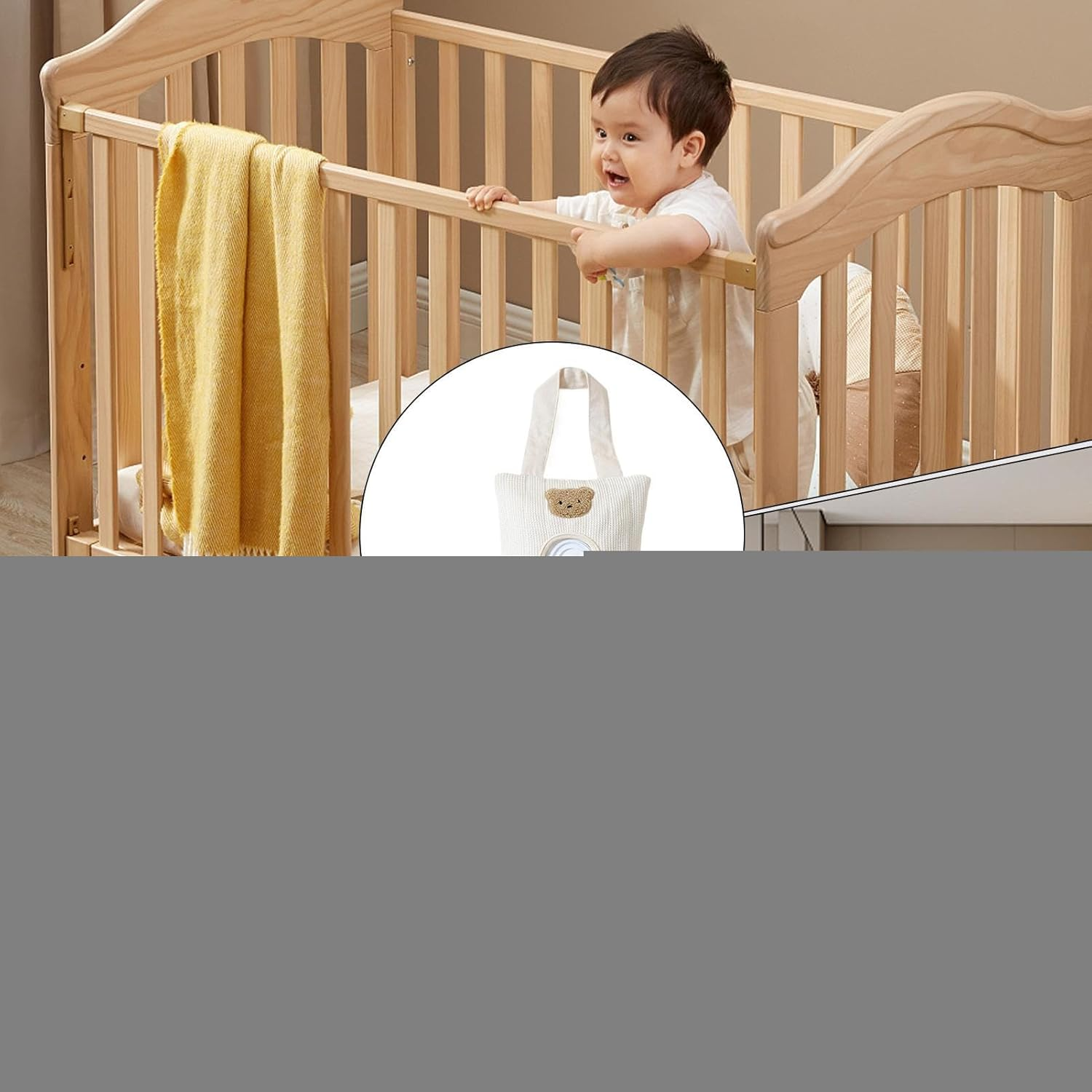 Baby Wipes Dispenser | Pull Wipes Dispenser | Portable Container Hangable Bag for Travel Storage Bathroom Kitchen Home Wall Organizing image number 6