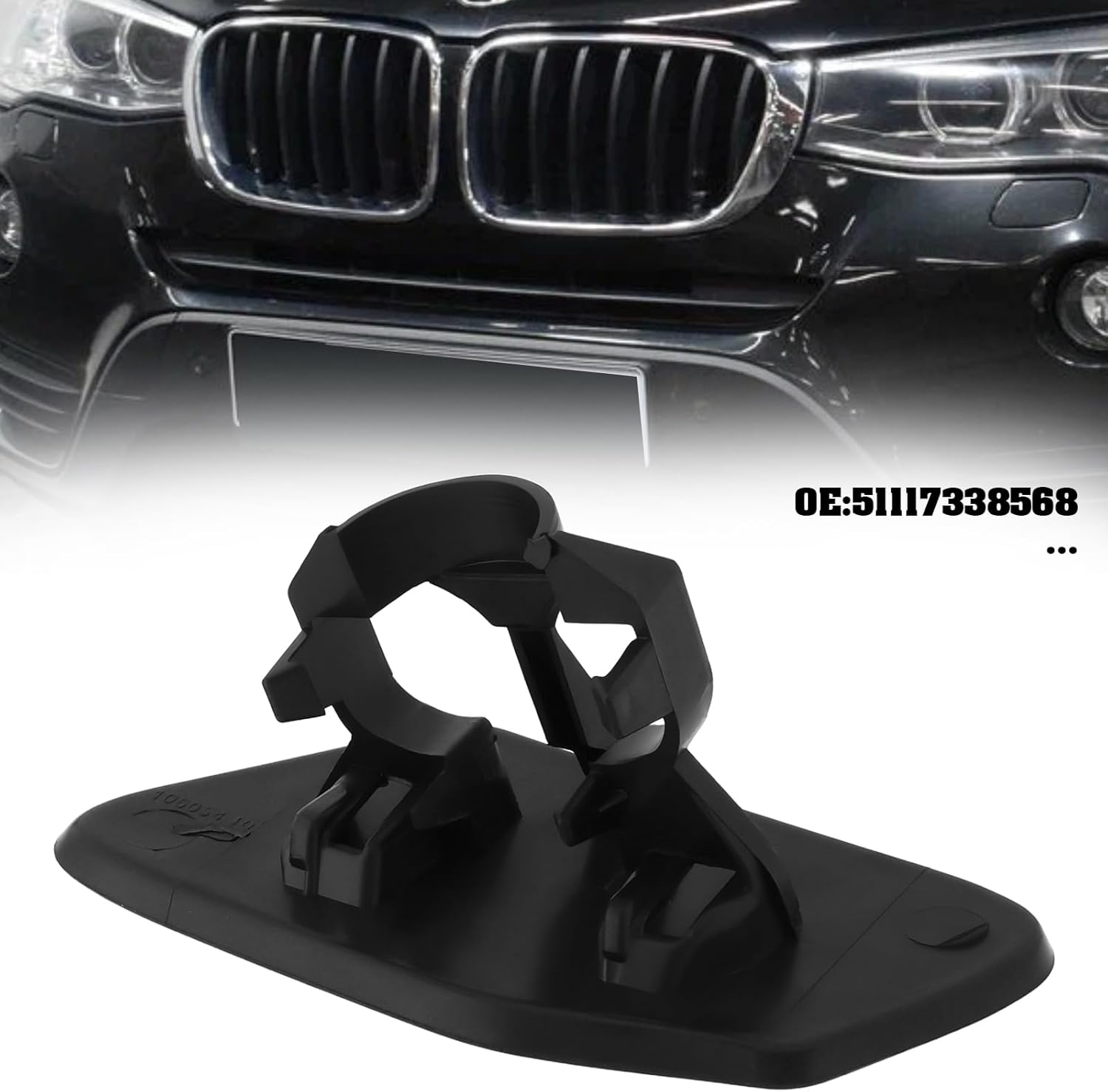 Car Headlamp Washer Nozzle Cover Right 51117338568 Compatible with BMW X3 F25 Series 2014-2016 image number 4