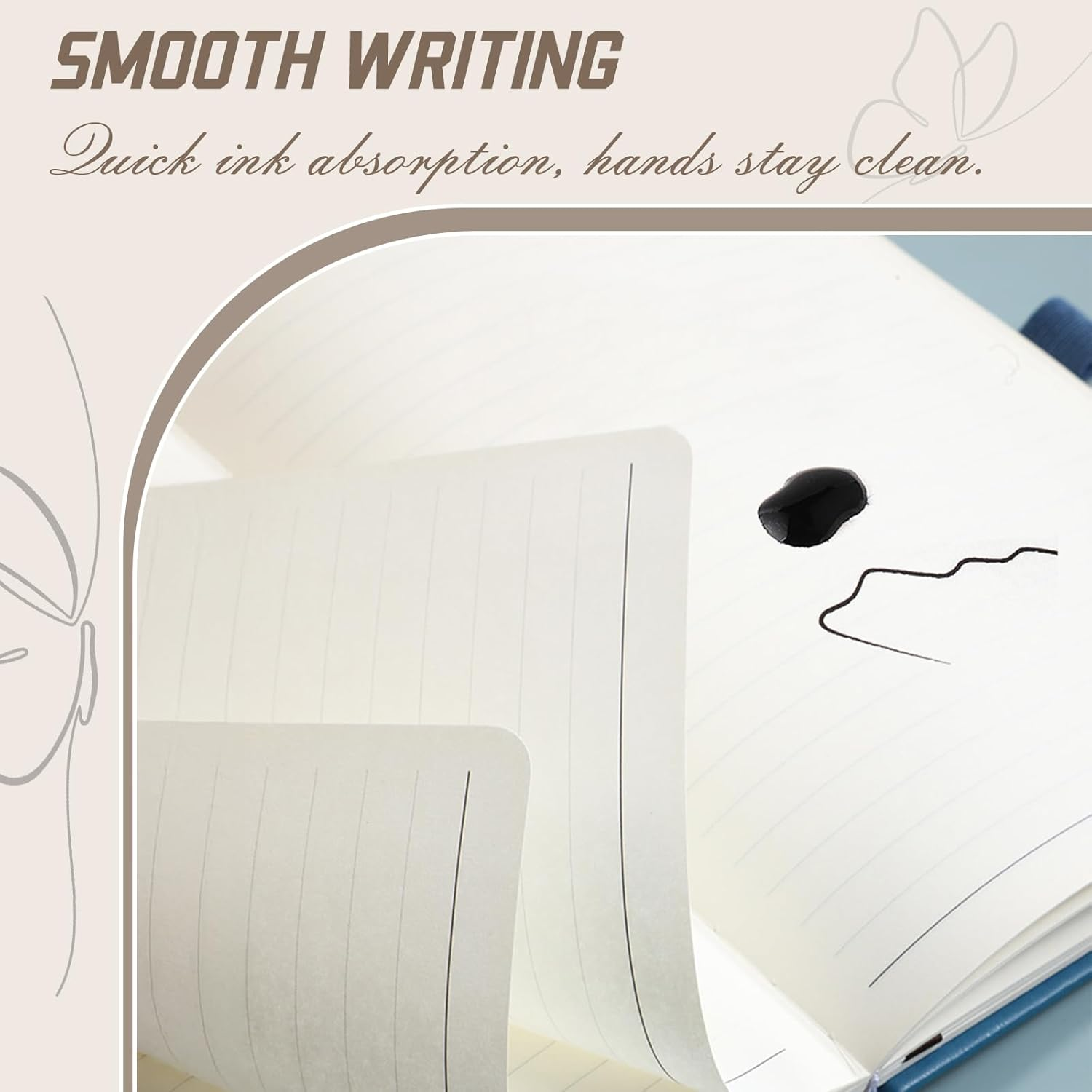 A5 Lined Journal Notebook for Women & Men,192 Pages,College Ruled Hardcover Notebook for Personal Journaling Writing, Study, Office, Travel Recording & Note Taking (Green) image number 5