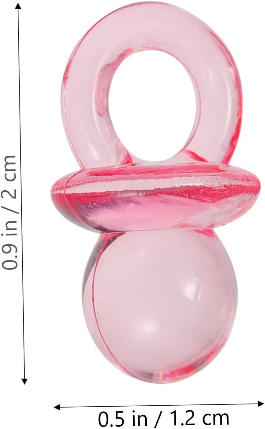 UPKOCH 100Pcs Mini Pacifiers for Months Shower Games Toys Unique Shower Decorations Bulk Dummies
