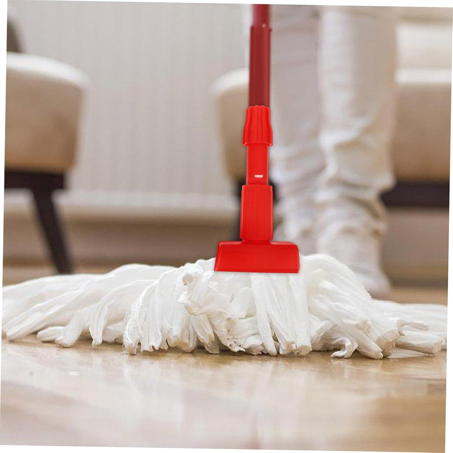 CRILSTYLEO 2Pcs Floor Mop Clamps Cleaning Attachments for Efficient Floor Maintenance Compatible Mop Handles for Commercial Use