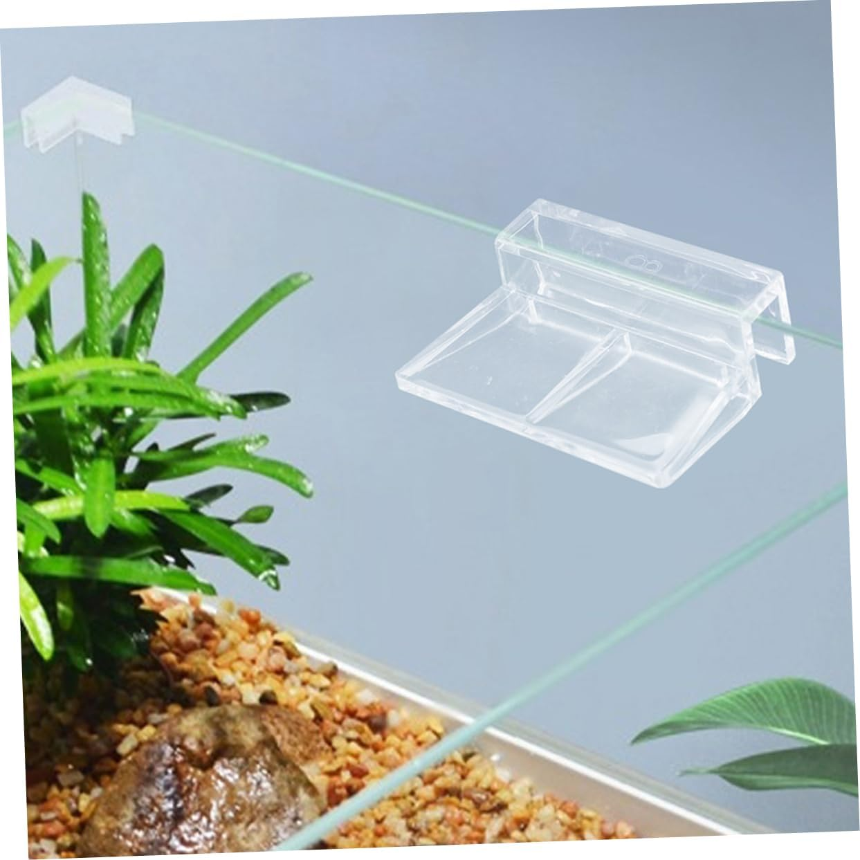 SUPVOX Aquarium Lid Clips 6Mm 12 Pcs Acrylic Fish Tank Lid Holder Sturdy Cover Rack