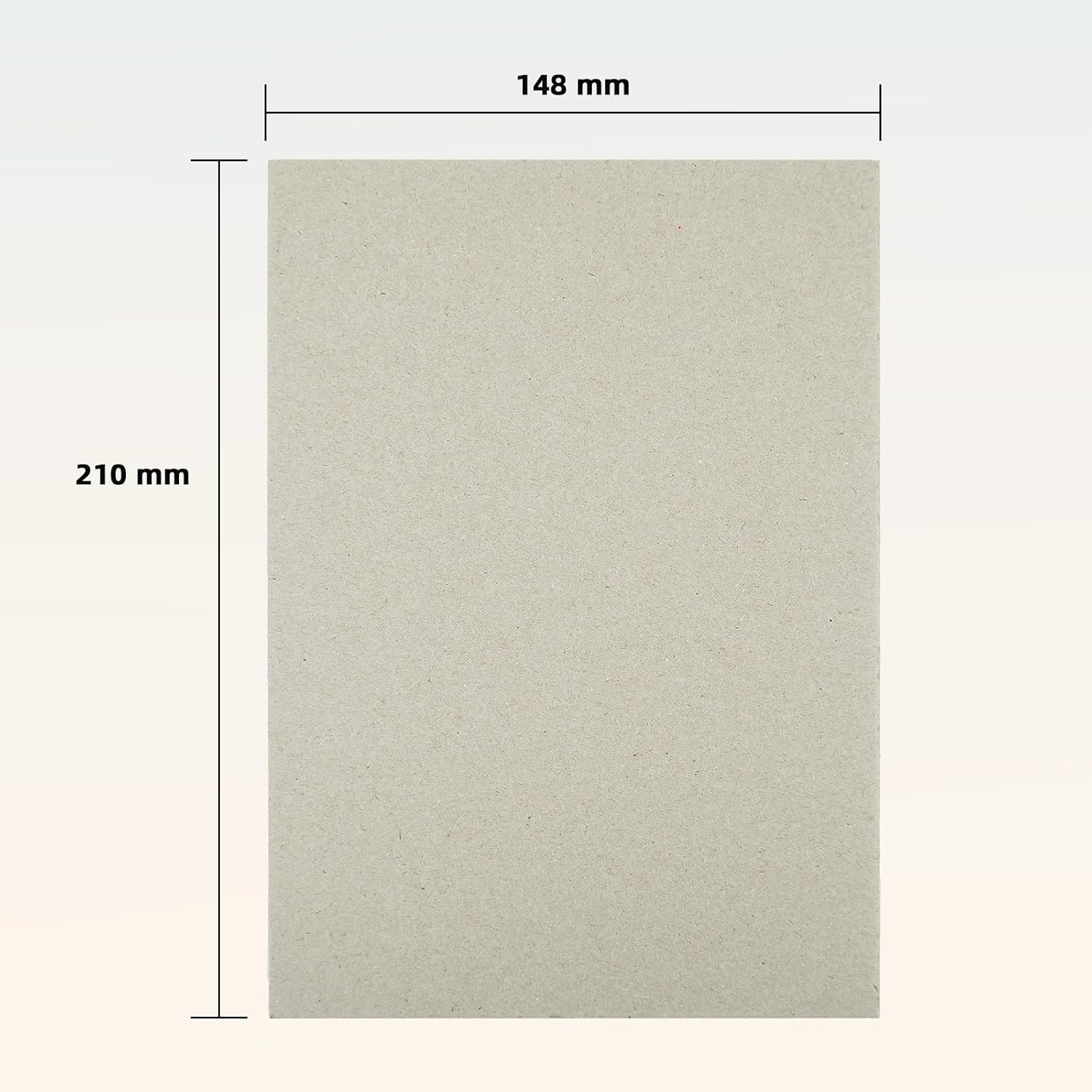 A5 Greyboard, 15 Sheets 1500 Micron Thick Recycled Card, 1.5 Mm Craft Model Making Presentation Board, Mounting Backing, Modelling Board Card (148 X 210 Mm) image number 2