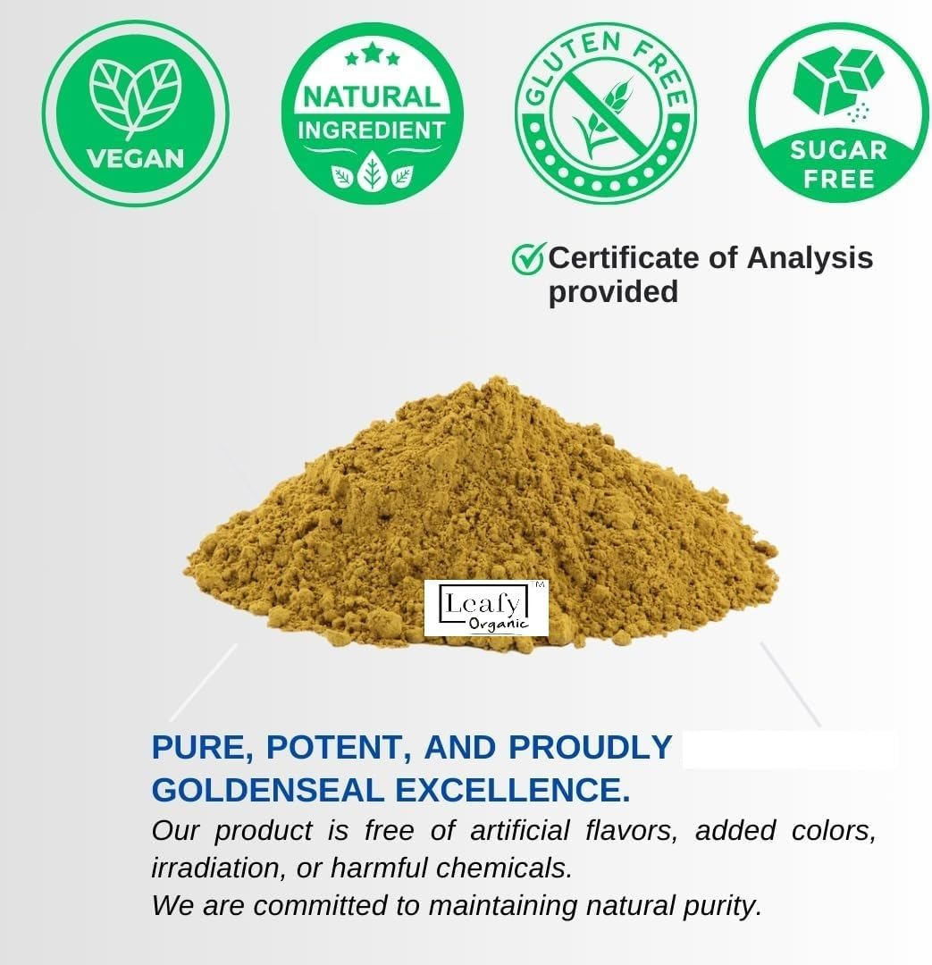 Goldenseal Root Powder - 3.5 Oz Pure Natural Goldenseal Root Powder Supplement (100Gram)