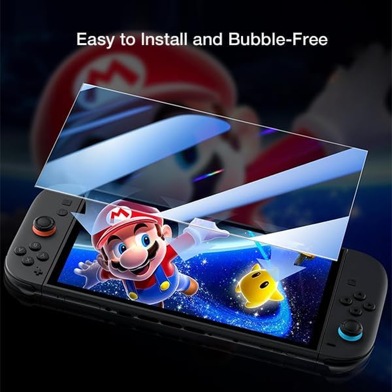[2 Pack] ZUSLAB Tempered Glass Screen Protector for Nintendo Switch 2 (2025) &ndash; Scratch Resistant, Bubble-Free, HD Clarity image number 5
