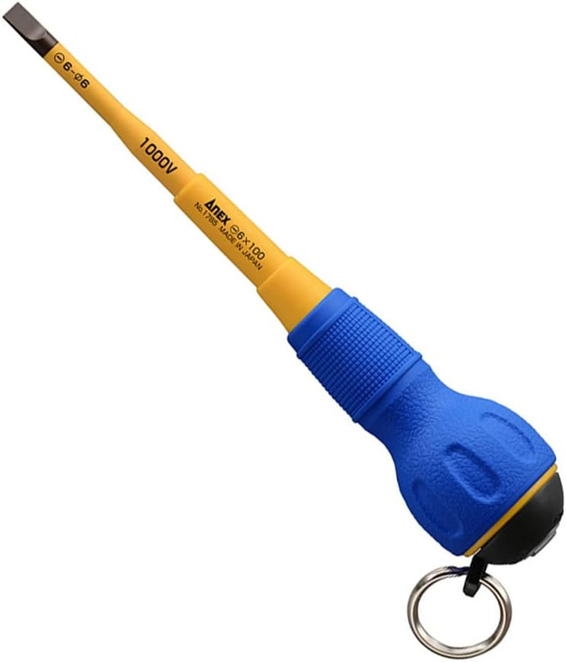 ANEX Driver Insulated 1000 V Compatible, Fall Prevention, Slim Tip, Electrical Work -6 X 150 No. 1785 image number 1