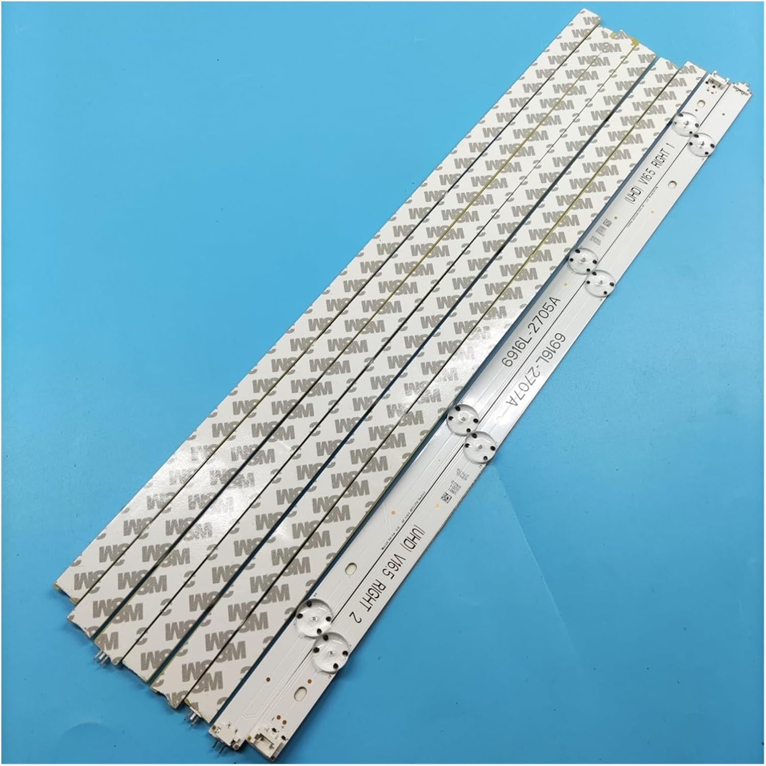 LED Backlight Strip for 49Inch TV 49LJ58300W 49UH603V 49UH620V LC490DGE 6916L-2705A 6916L-2706A 6916L-2707A 6916L-2708A (Color : 2 Set) image number 2