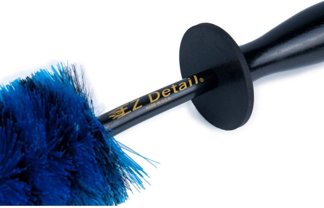 EZ Detail Big and Little Brush Combo - Wheel Rim Cleaner for Cars, Bike, Trucks, Motorcycle, and Other Vehicles - Non-Scratch Auto Detailing Tool, Easily Reaches Nook and Crannies