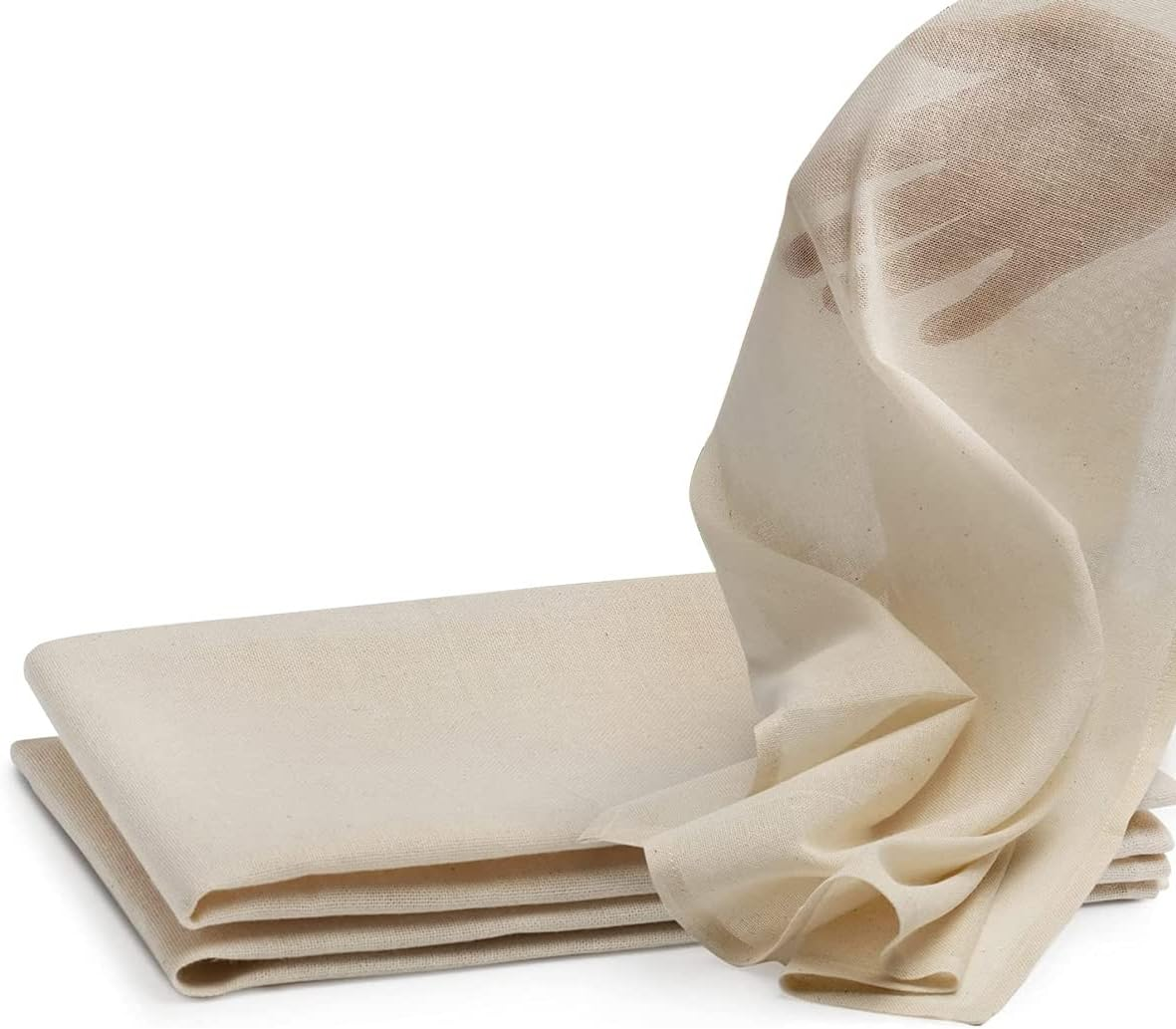 Cheesecloth for Straining 150X150 Cm 100% Unbleached Cotton Reusable Large Cold Brew Coffee Cheese Cloths Strainer Filter Nut Milk Tea Juice Fine Mesh Filter image number 2