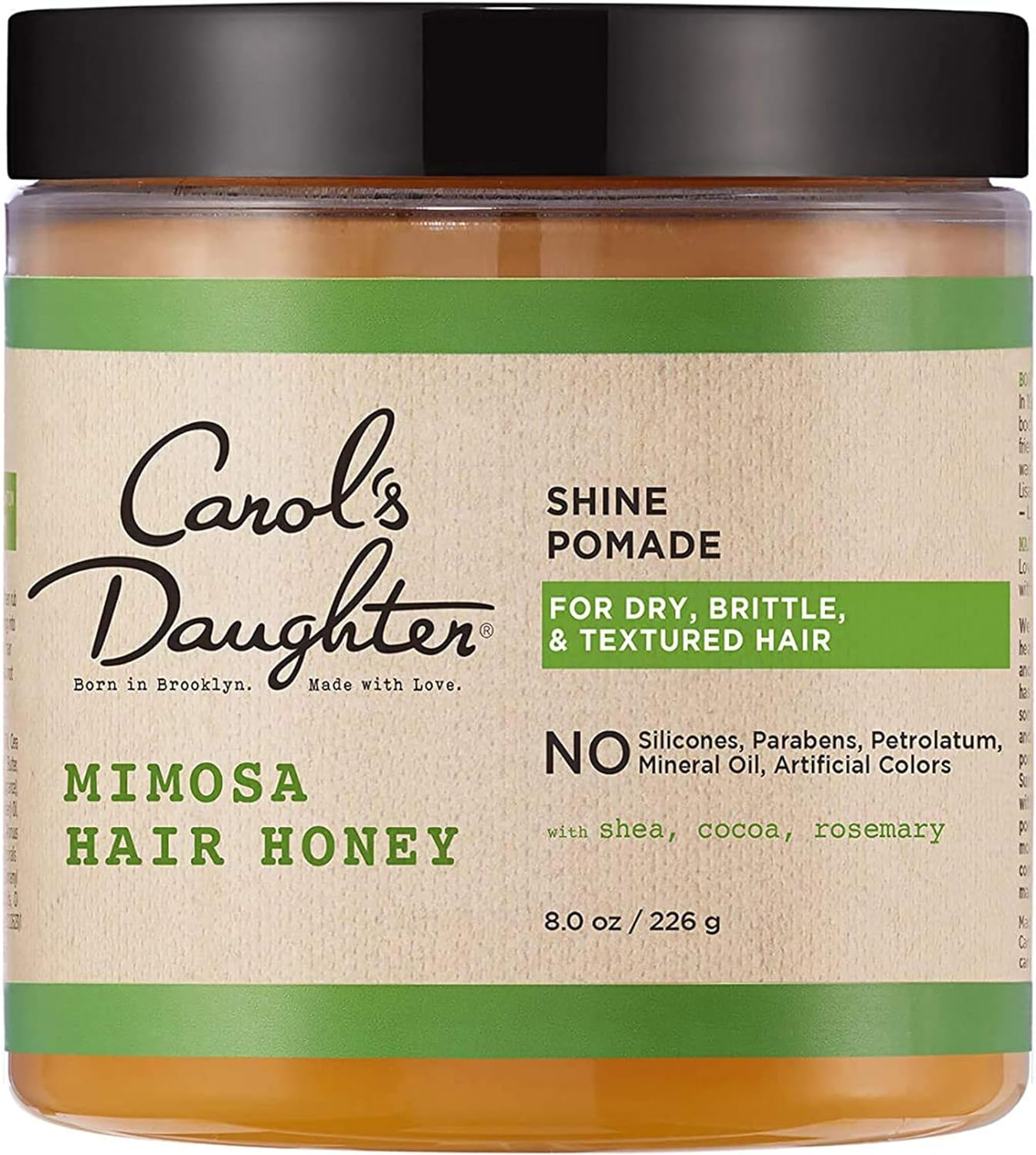 Carol'S Daughter Mimosa Hair Honey Shine Pomade for Textured and Curly Hair - with Shea Butter & Rosemary Oil, 8 Fl Oz image number 5