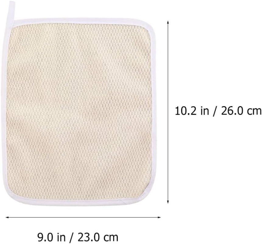 5Pcs Nylon Bath Towel Massage Bath Cloth for Women and Man Exfoliating Bath Towel Foaming Net for Face Spa Towel Exfoliating Scrub Cloth Bubble Net Take a Bath Men and Women image number 2