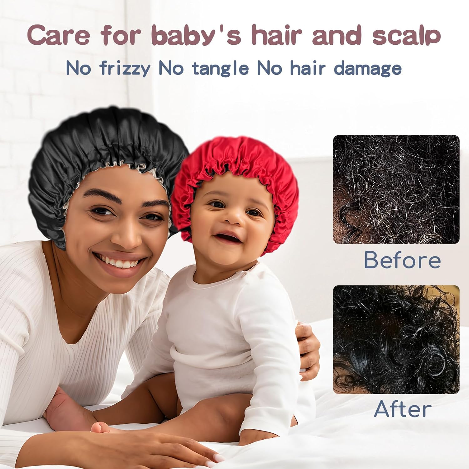 Fittia Small Bonnet for Men Sleeping: Reversible for Short Hair, Silky Satin Bonnet for No Frizzy Curls, Adjustable Non Slip