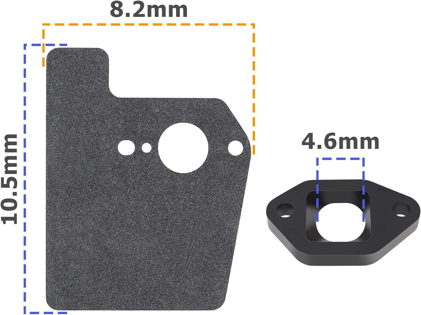 SING F LTD 2 Sets Carburetor Insulator Gasket Kit Compatible with Honda GCV160 GCV160A GCV160LA GCV160LAO GCV160LE Lawnmower Engines Parts image number 3