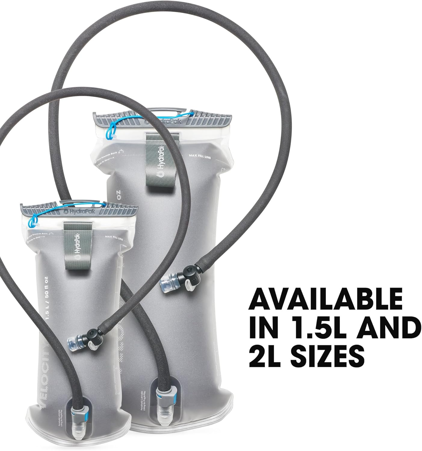 Hydrapak Velocity IT (1.5L or 2L Hydration Reservoir) - Insulated Water Bladder/Reservoir for Hydration Pack &ndash; Self-Sealing Bite Valve, Leak Proof and Dishwasher Safe image number 5