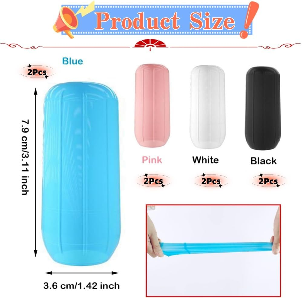 8Pack Silicone Bottle Covers,Reusable Elasticity Silicone Leak Locks for Travel Sized Toiletries Skins,Travel Bag and Carry-On Luggage image number 3