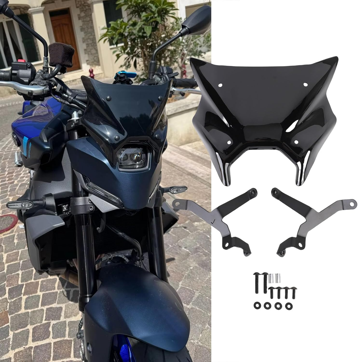 Jiawu MT-09 MT-09 SP 2024-2025 Motorcycle Wind Deflector Weather Proof High Strength Wind Splitter image number 1