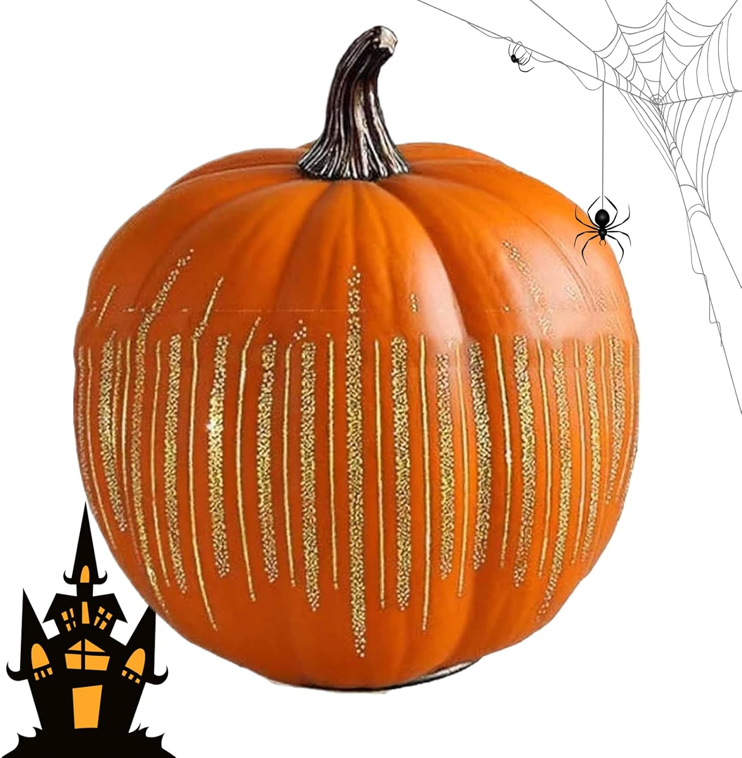 Halloween Pumpkin - Pumpkin Decor Night Lamp | Starry Lamp Timer Lantern with Storage for Festival Party Bedroom Holiday Desk Hallway Home image number 3