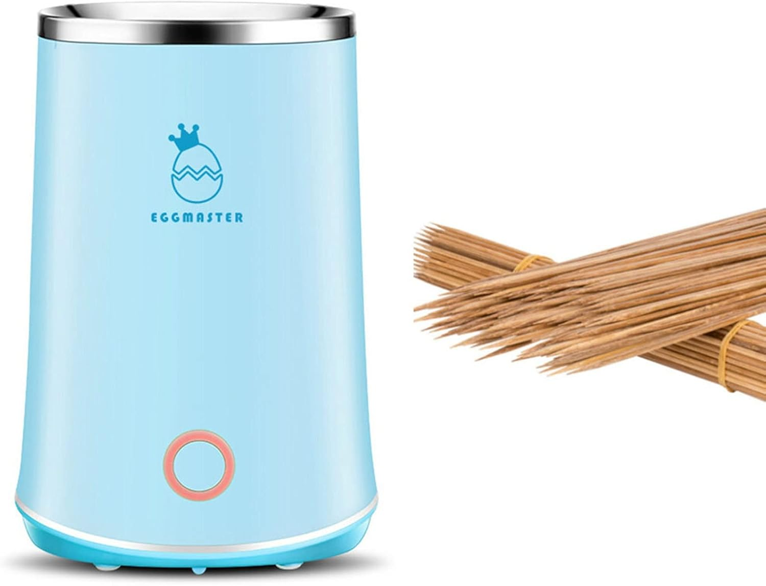 Electric Egg Roll Maker Egg Sausage Machine Omelette Machine Egg Boiler Vertical Nonstick Cooker Egg Cup DIY Breakfast Maker Kitchen Cooking Tool (Size : Double+100 Bamboo) image number 3