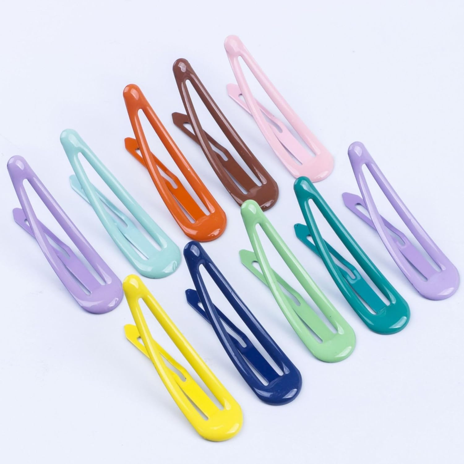 40PCS Snap Hair Clips Baby Girls Metal Colorful Hair Barrettes Toddler Hair Clips Non-Slip Small Hairpin Hair Accessories Drop Oil Protection for Kids Teens Women image number 4