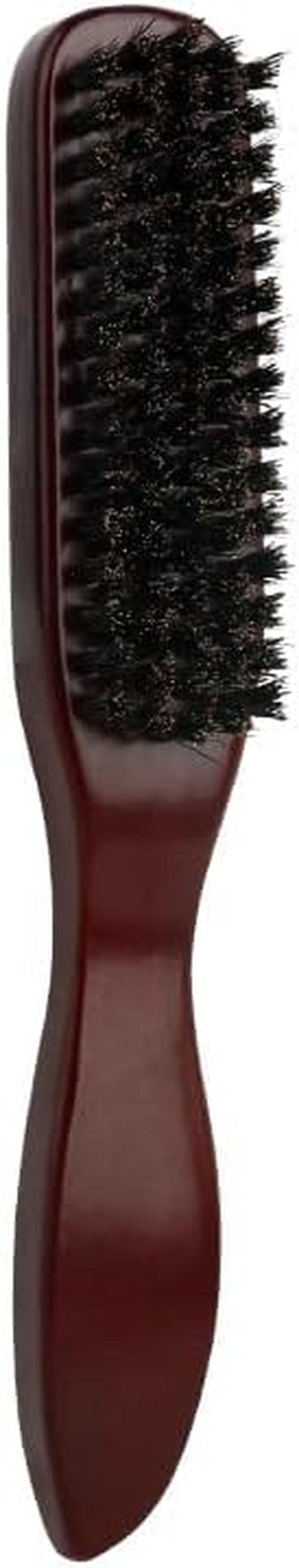 Chilvure Universal Boar Bristle Beard Brush, Anti-Static Styling Wooden Hair Brush for Men&Women, Perfect for Hair&Beard Care Men'S Grooming Straightens Promotes Growth Works with Beard Oil and Balm Beard Kits - Red image number 2
