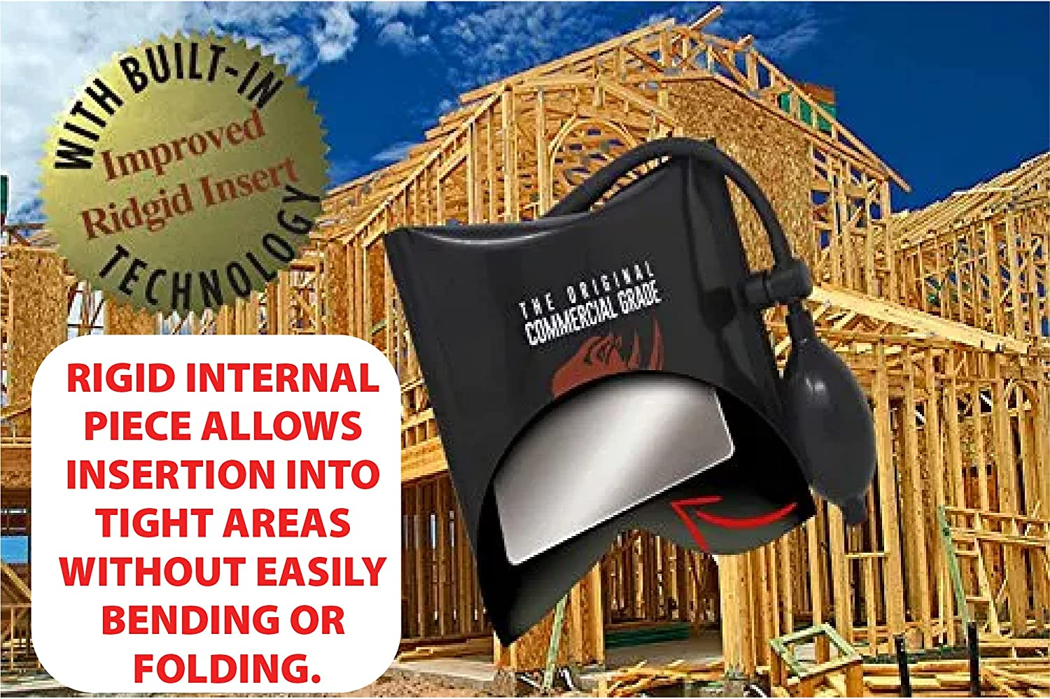 Rhino Strong the Original Commercial Grade Air Wedge Bag 2.0 Pump Professional Leveling Kit & Alignment Tool Shim Bag in the Popular Medium Size (2 Pack). image number 2