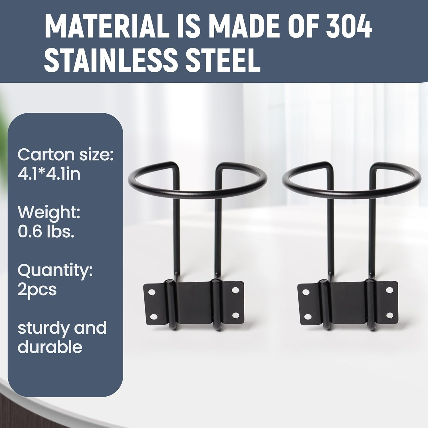 Marine Cup Holder，Boat Cup Holders for Drinks 2Pcs，Mountable Automotive Truck Rv image number 3