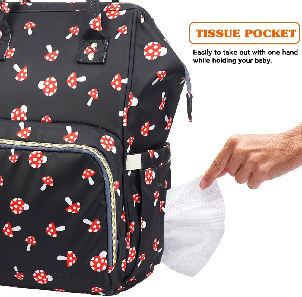 LIMHOO Diaper Bag Backpack, Waterproof Baby Care Bag, Women Travel Baby Nappy Changing Bag image number 1