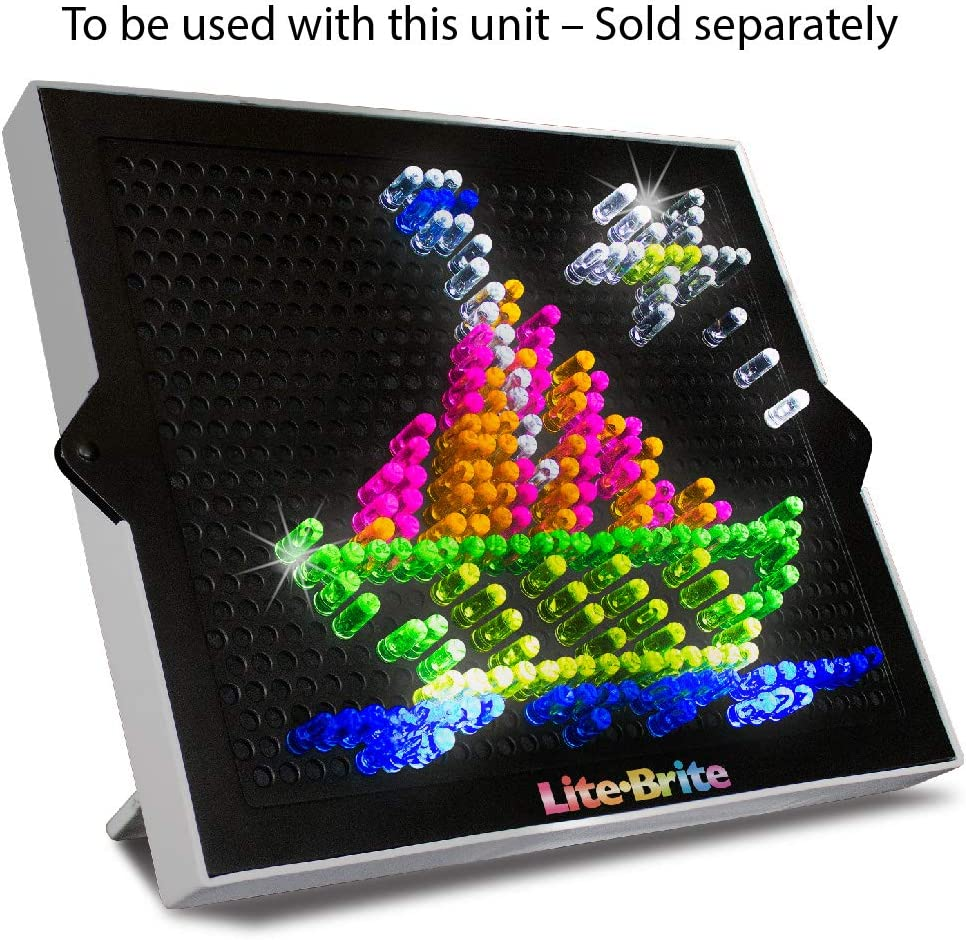 Lite-Brite Peg and Template Refill Pack, Light up Drawing Board Accessories, LED Drawing Board Pegs with Colors, Creative Play, Kids Aged 4+ image number 1
