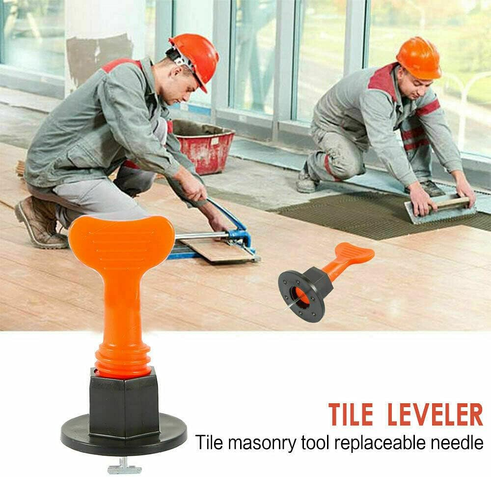 Costcom 50/200 Tile Leveling System Clips Levelling Spacer Tiling Tool Floor Wall Wrench Professional Floor & Wall Tile Leveler Spacer (200 PCS + 8 Wrenches) image number 1