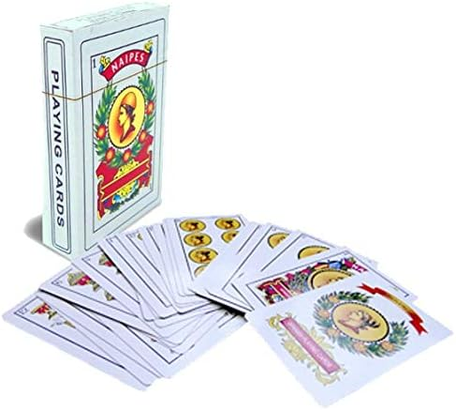 Spanish Playing Cards - 2 Full Decks with 50 Cards - Smooth Plastic Coated Cards &ndash; Cartas Barajas O Naipes Espanoles in a Beautifully Artistic Traditional Design image number 2