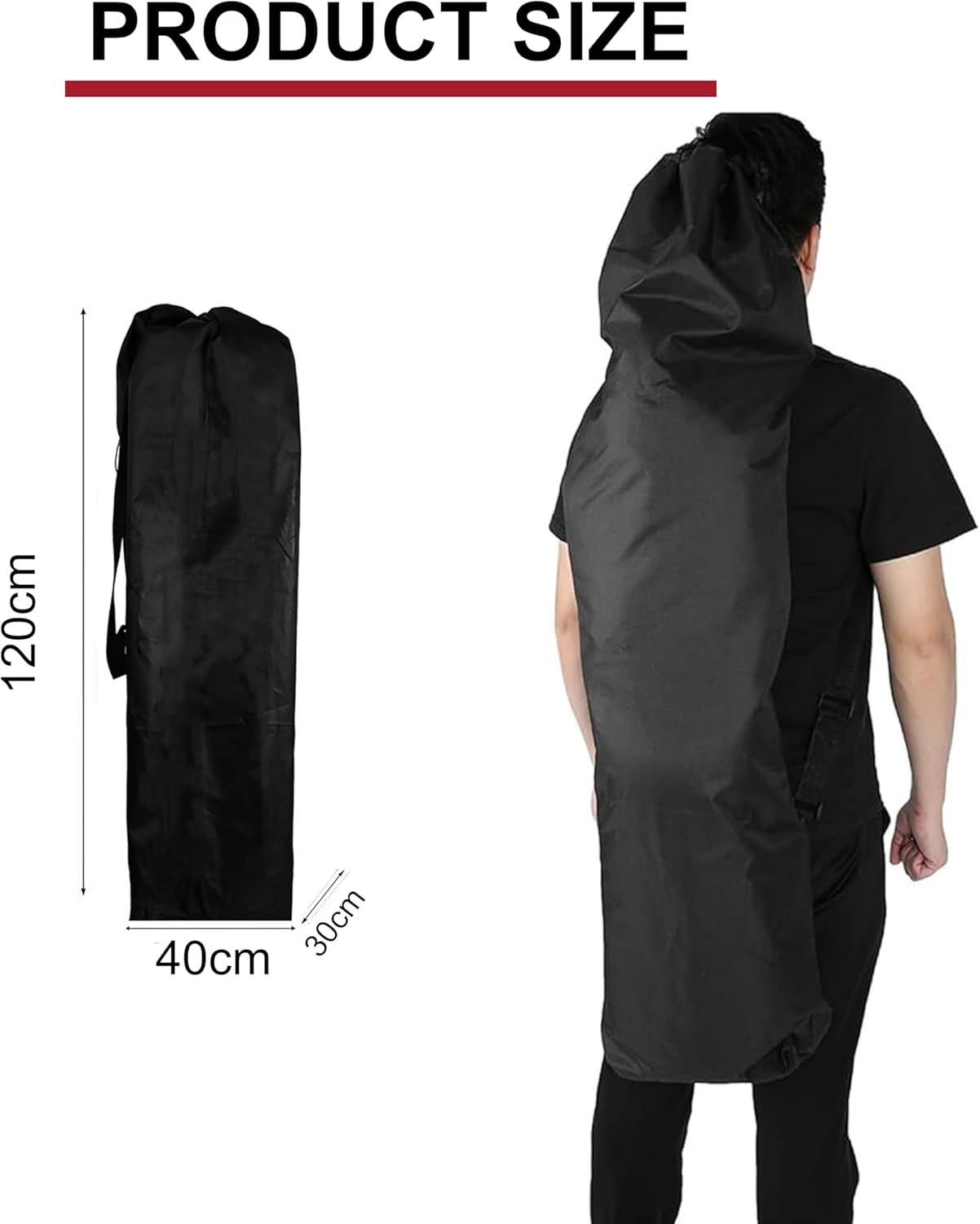 Car Seat Travel Bag, Durable and Waterproof Pram Travel Bag,Stroller Bag, Suitable for Families Who Often Go Out ，Suitable for Small Carts (Umbrella Carts, Etc.) image number 4