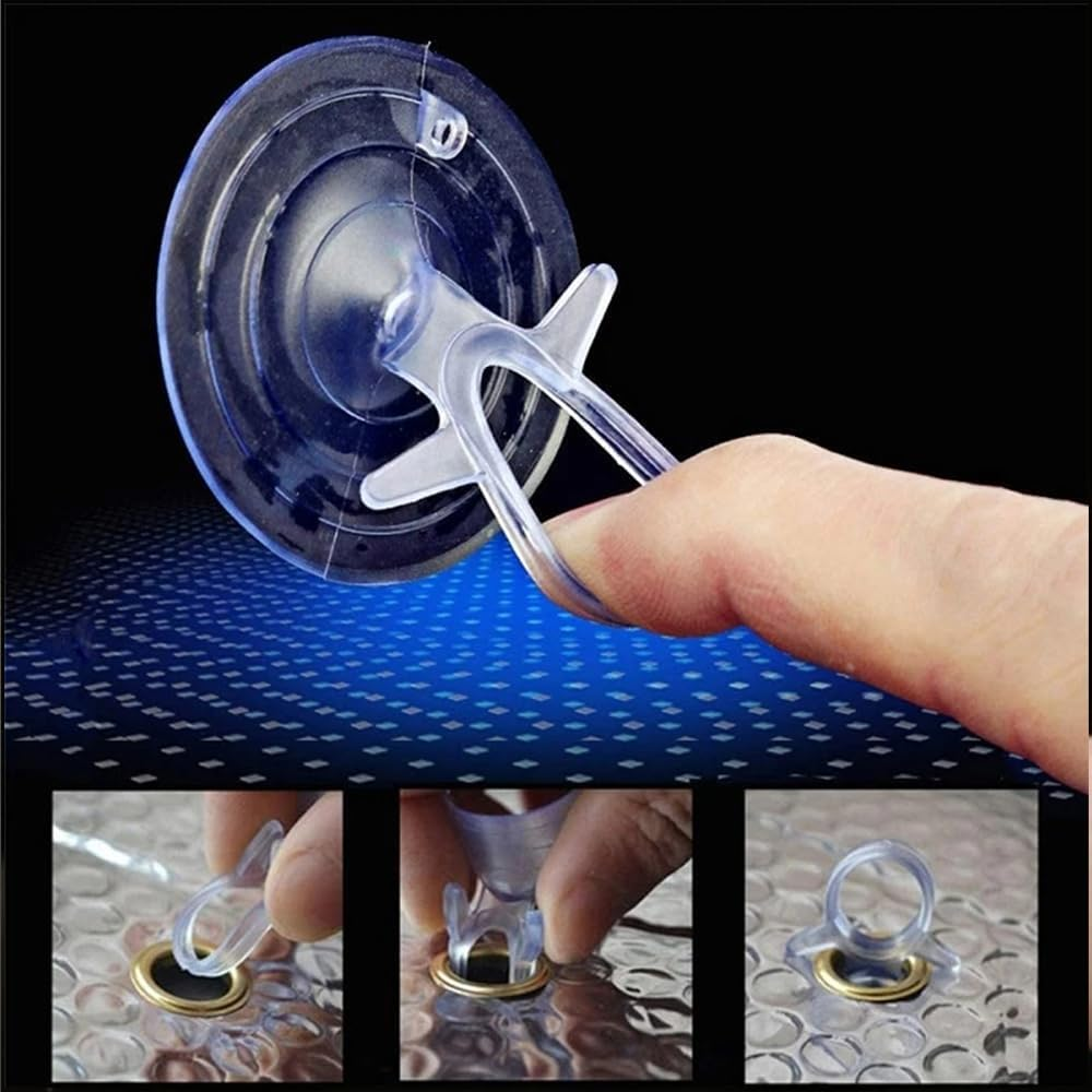 50PCS Dovetail Suction Cups Car Sunshade Suction Cup Clear Suckers Cups