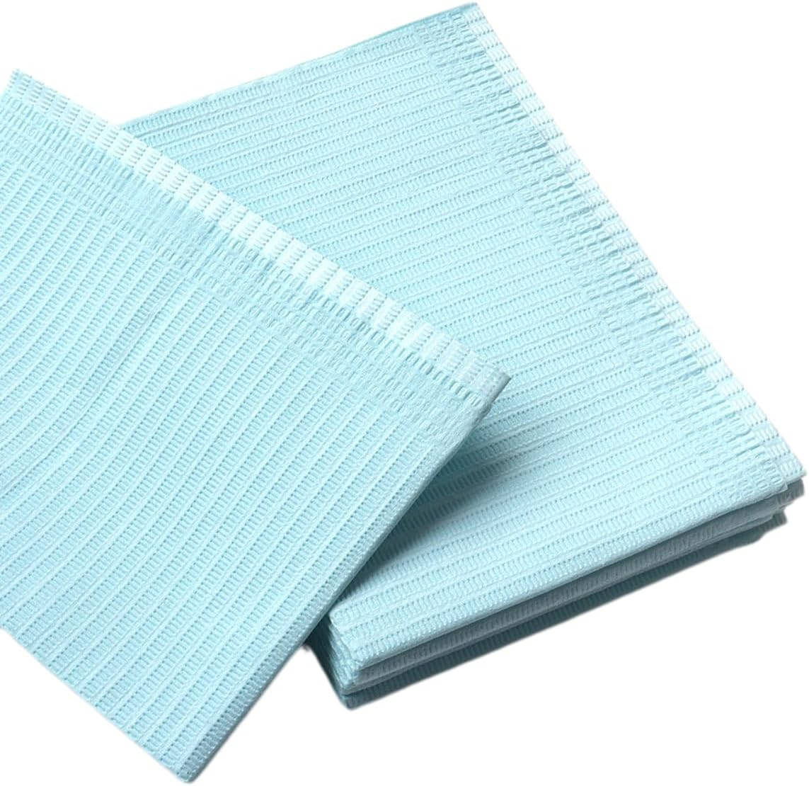 AIMALL 125 PCS Disposable Embroidery Tattoo Cleaning Pad, Waterproof Dental Tablecloth, PE Composite Film, 13.2 X 17.7 Inches