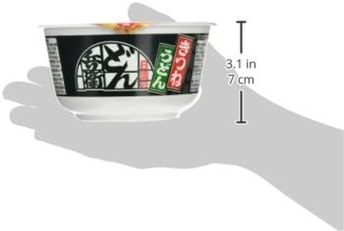 Nissin Donbei Kitsune Udon Instant Japanese Udon Noodle with Fried Tofu Strong Taste 3.4Oz X 6 Bowls (For 6 Servings)[Japan Import] image number 4