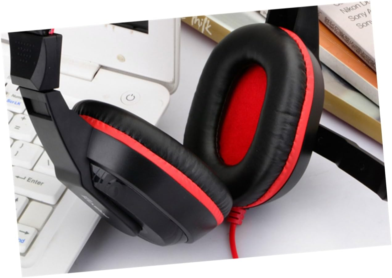 Yardenfun Wired Gaming Headphones with Noise-Canceling Mic for PC Laptop, Stereo Over-Ear Headset Suitable for Gamers, Adjustable Headband, Random Color image number 3