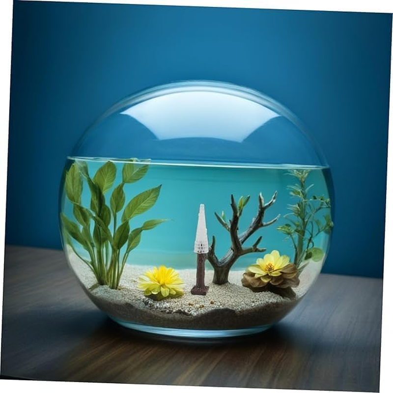 Ksngtixe 2Pcs Christmas Moss Tree Aquarium Decor - Artificial Underwater Plants for Fish Tank, Holiday Themed Fish Decorations with Realistic Trunk Design image number 2