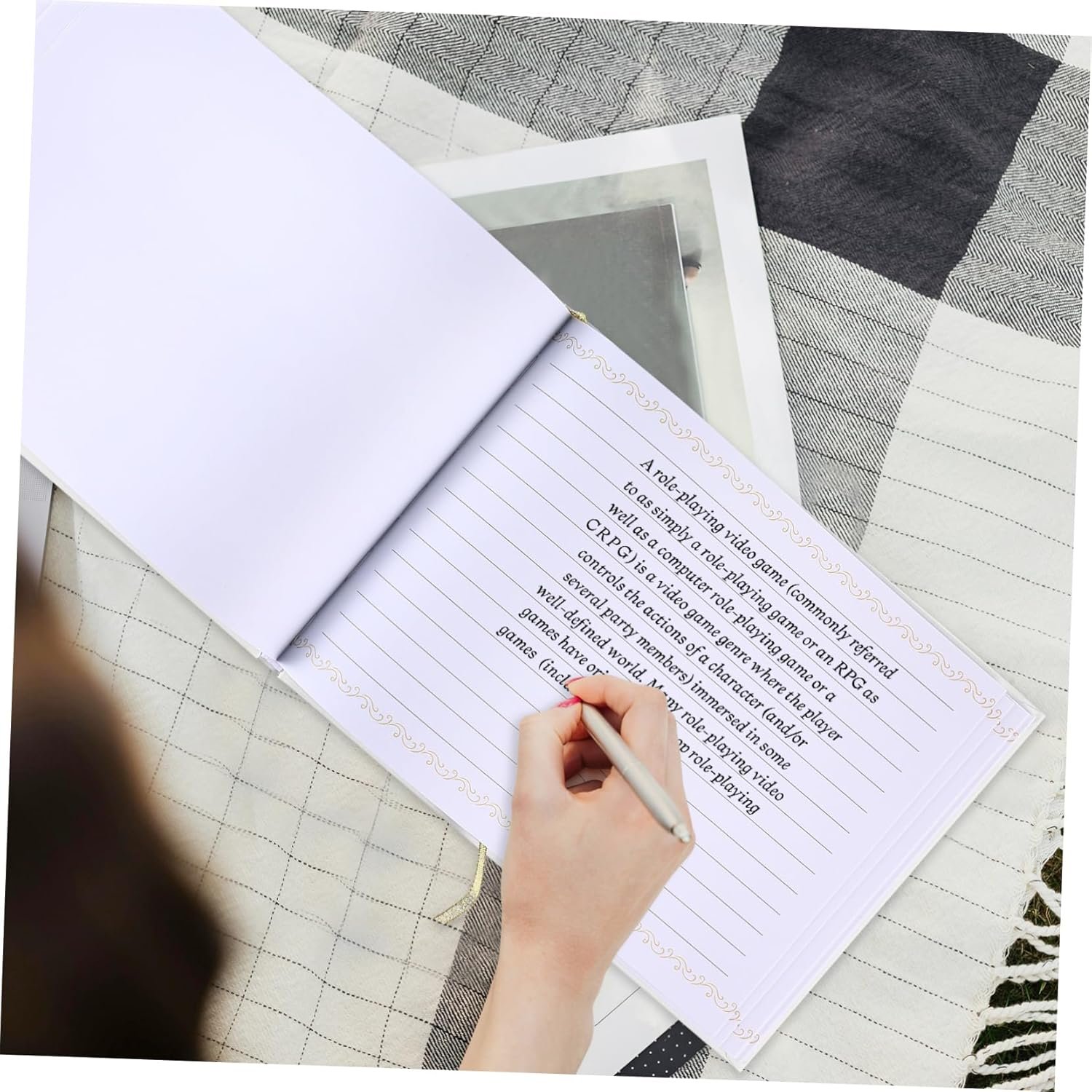 PRETYZOOM Wedding Guest Book Album Elegant Foil Design for Special Events Material for Weddings Birthdays and Home Gatherings Cherished Memories Captured image number 3