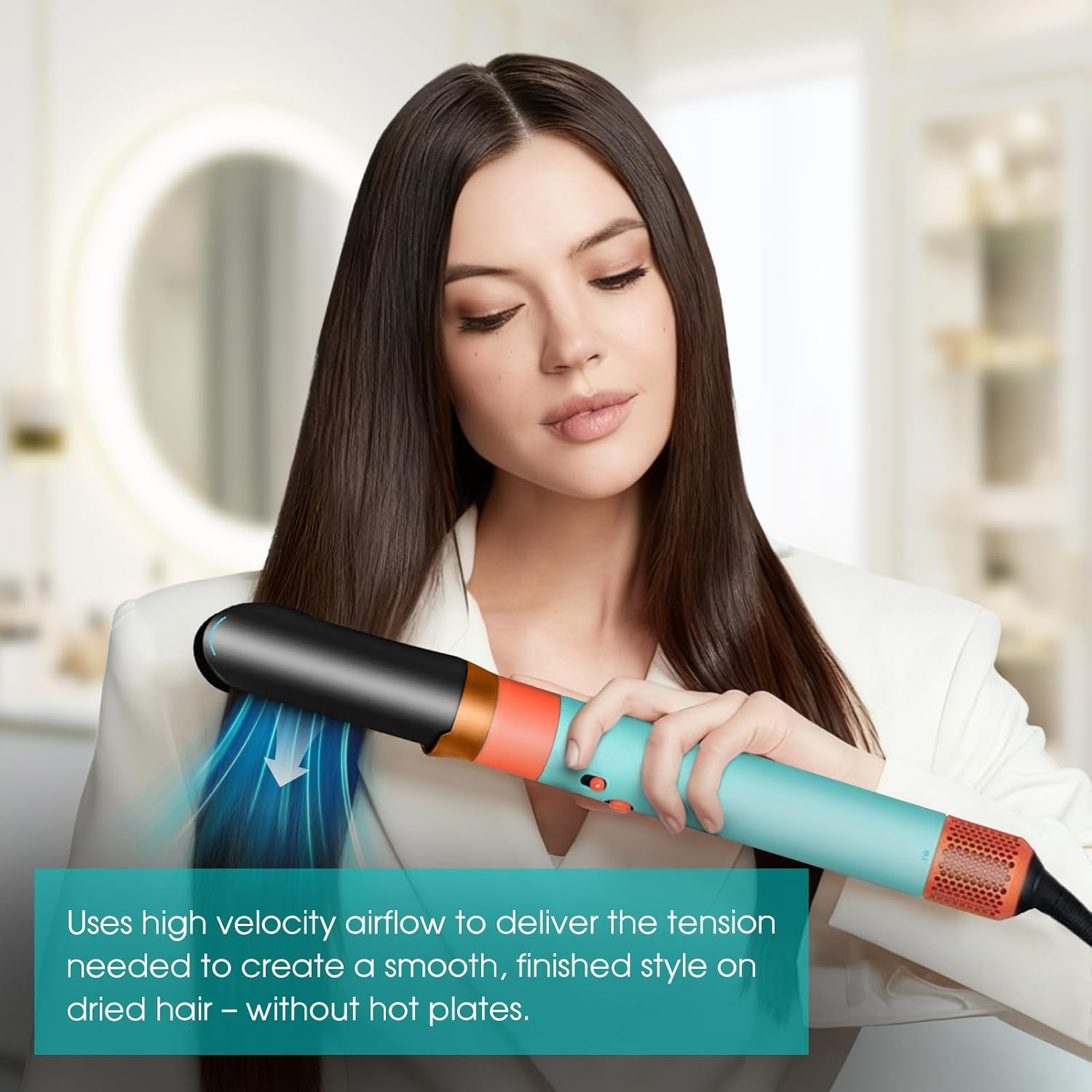 Dxyue Hair Styling Straighten Nozzles Attachment for Dyson Airwrap HS01 HS05 HS08 Styler, Curly Hair, Large Waves image number 3