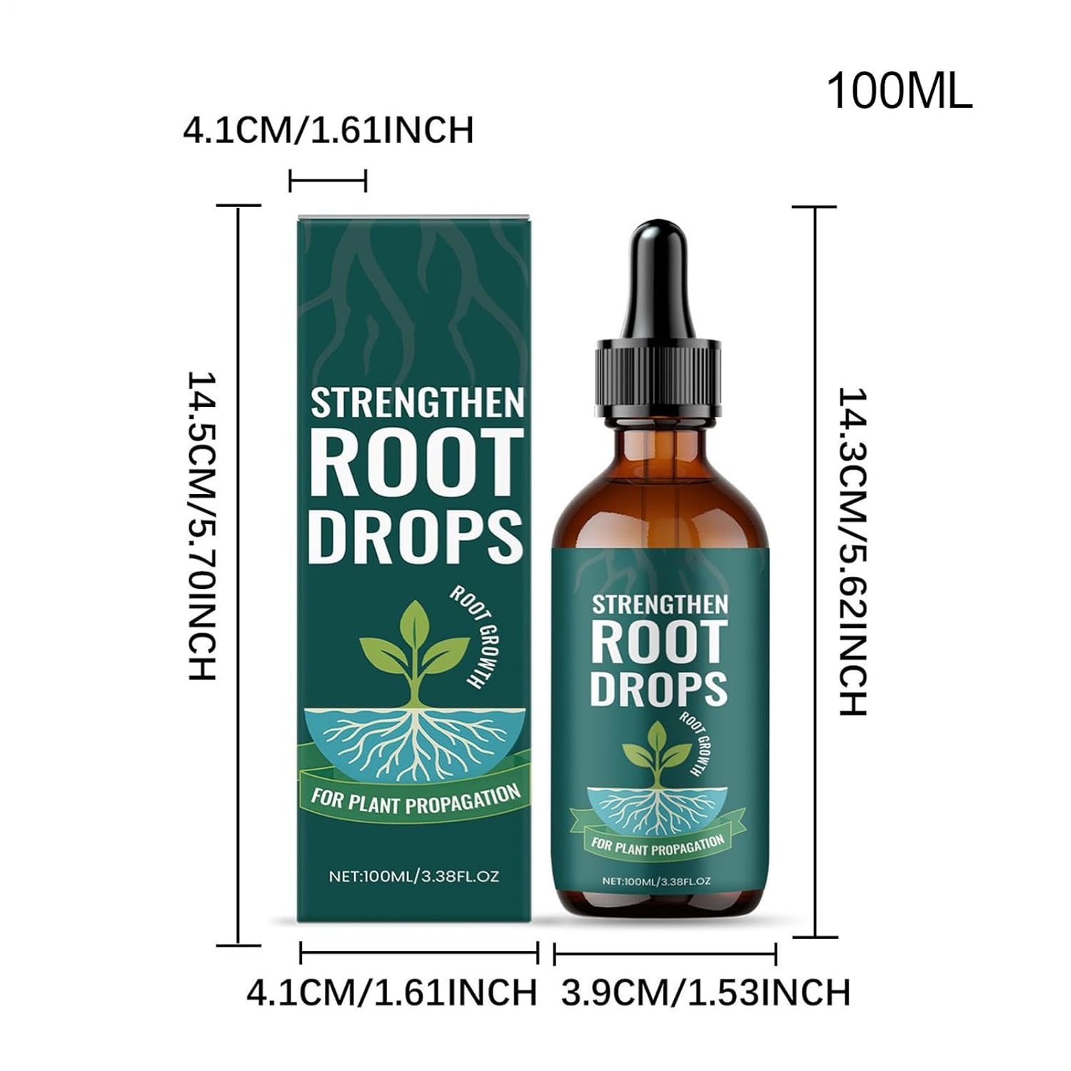 Rronnoy Prop Drops for Plants, Rooting Liquid 100Ml, Root Grow for Plants, for Indoor Hydroponic Growing Gardening image number 2
