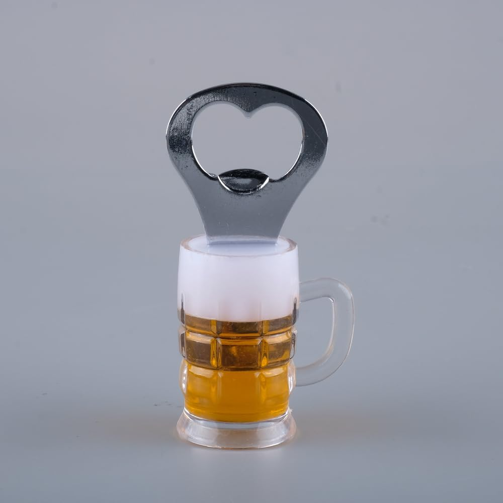 Homemaster Beer Mug Shaped Bottle Opener with Magnet, 8.5 X 3 Cm Size, Assorted image number 3