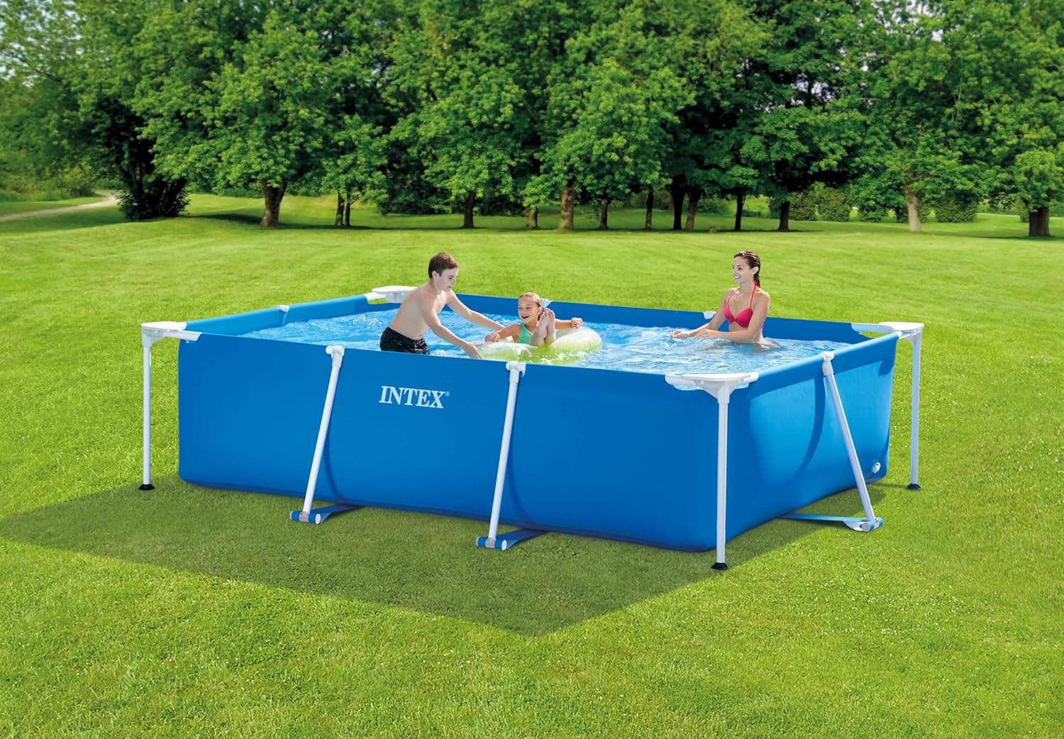 Intex Rectangular Frame Swimming Pool, 3.0 M X 2.0 M X 0.75 M image number 4
