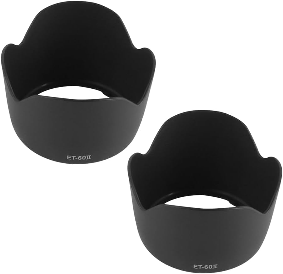 VOANZO Lens Hood Shade Lens Protector Lotus Type Hood Suitable for EF 75-300Mm F/4-5.6 III EFS 55-250Mm F/4-5.6 Is II EFS 55-2 50Mm F/ 4-5.6 2Pcs image number 5