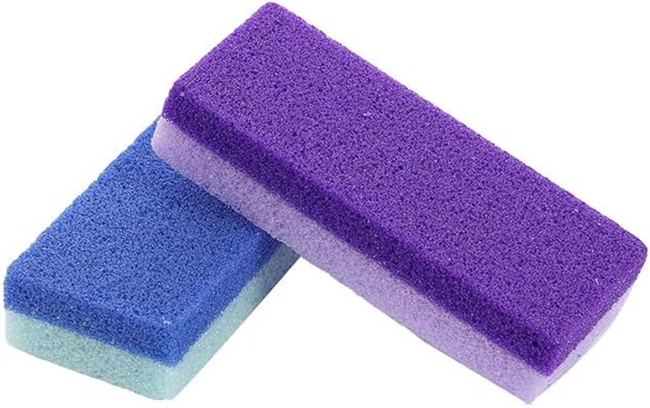 6PCS Double Sided Foot Files Foot Feet Callus and Dead Skins Remover Scrubber Pedicure Exfoliator Blocks Professional Pedicure Salon Exfoliator Tool (Blue，Purple, 12 * 5 * 2.5CM) image number 1