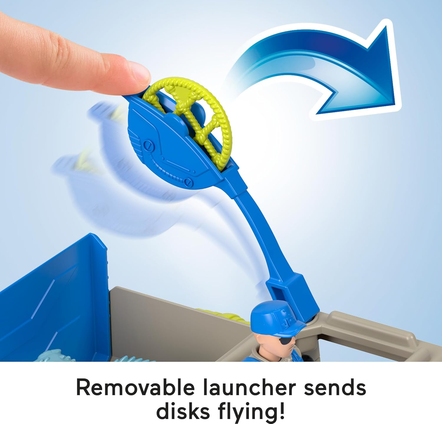 Fisher-Price Imaginext Jurassic World Dinosaur Toys Track & Transport Dino Truck Vehicle & Figure Set for Preschool Kids Ages 3+ Years image number 3