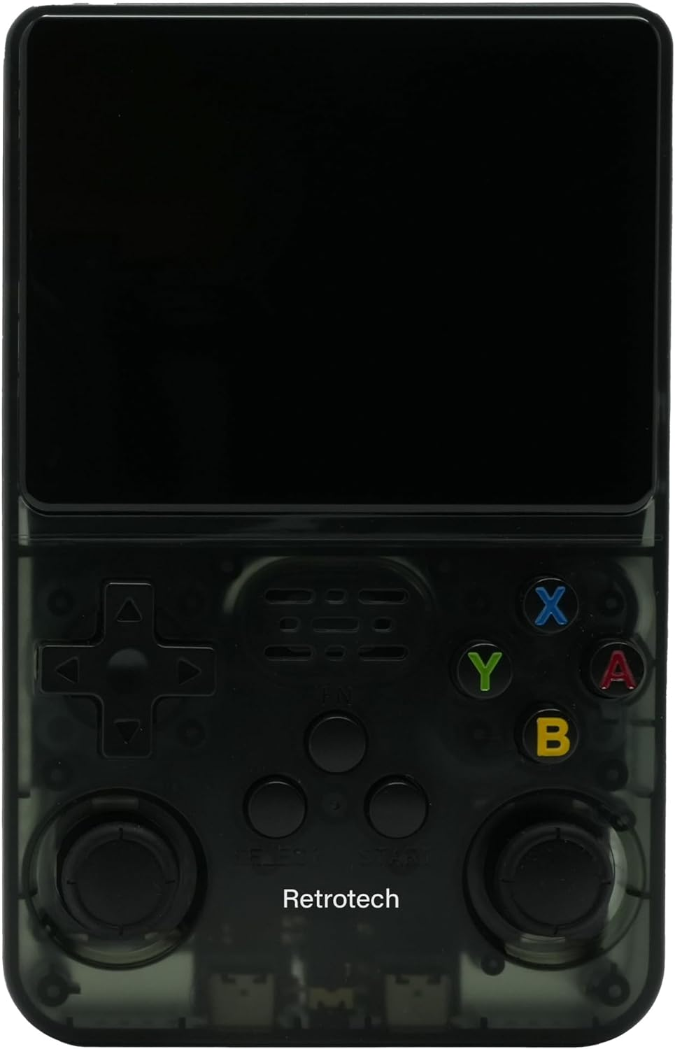 Retrotech R36S Handheld Video Game Console with Build-In 15000 Games (Black Transparent) image number 4