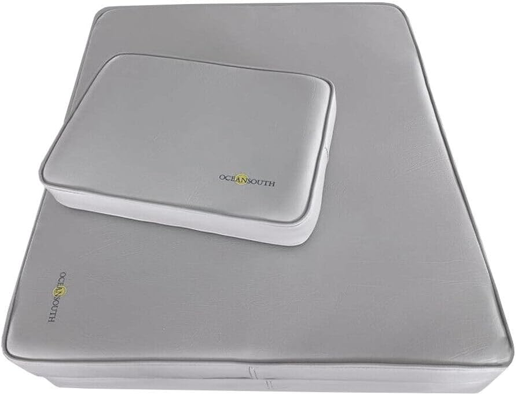 Oceansouth Cooler/Ice Box Cushion Marine Grade Vinyl with Velcro Strips (Grey, Width 380Mm X Length 730Mm) image number 1